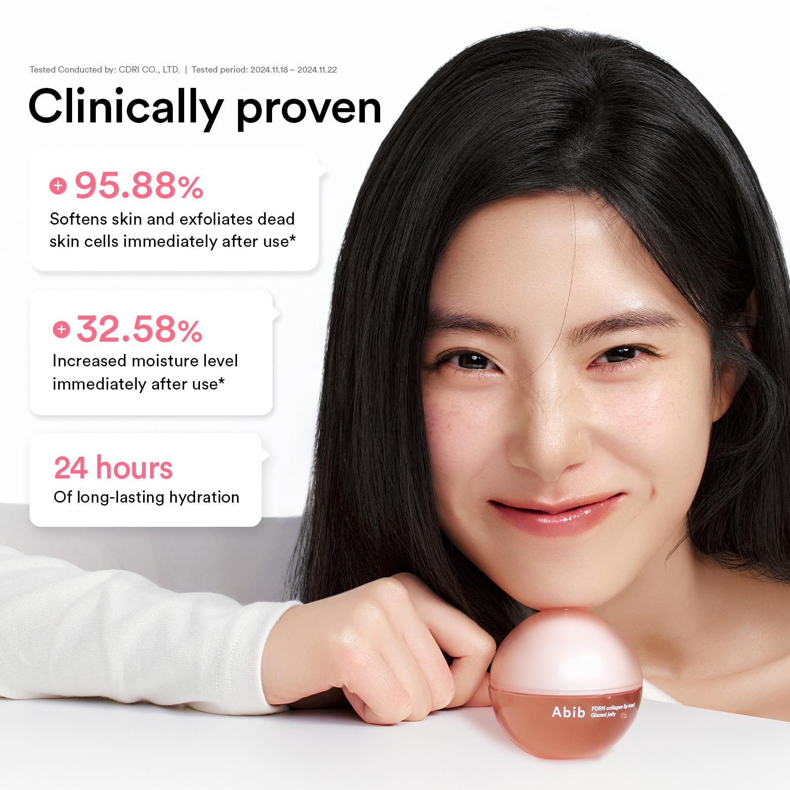 Abib PDRN Collagen Lip Mask Glazed Jelly 0.38 fl oz | Korean Lip Butter Balm Overnight Sleeping Mask Hydrating Care Moisturizer Treatment for Flakey, Dry Lips - dailyvitalstore