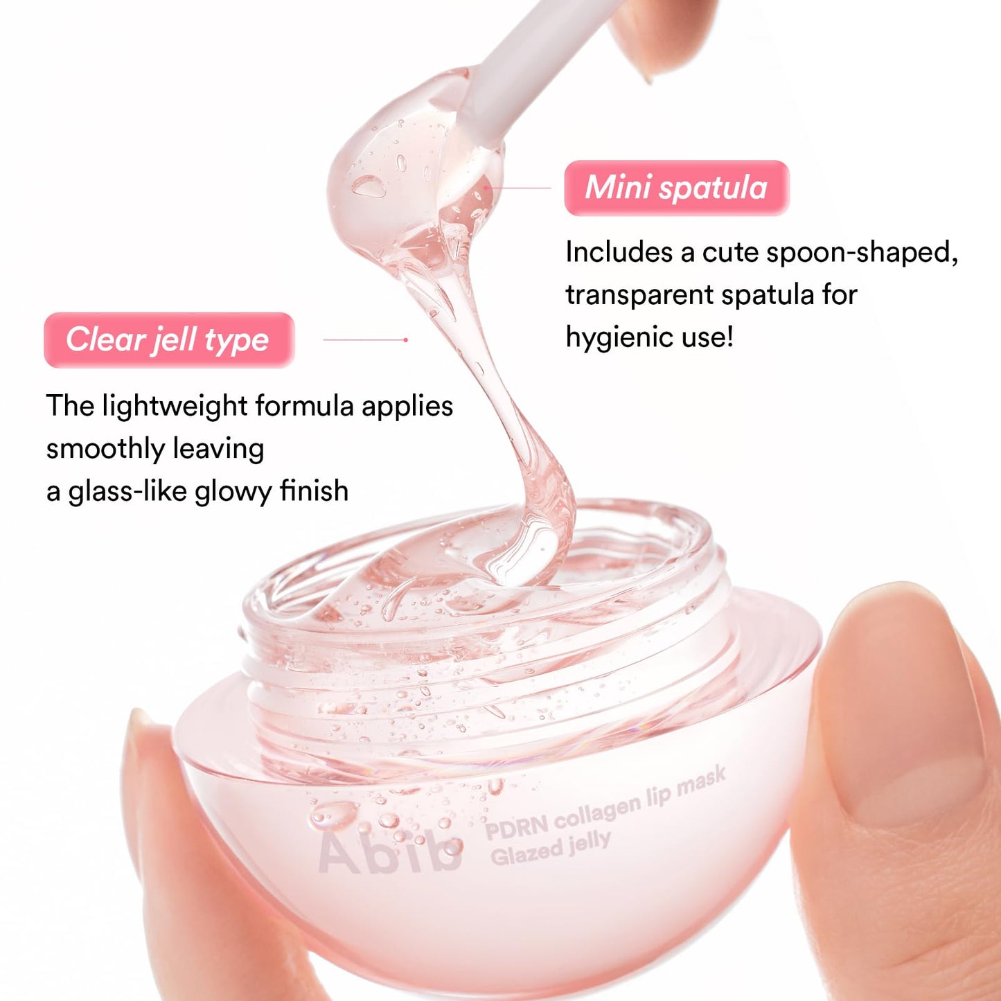 Abib PDRN Collagen Lip Mask Glazed Jelly 0.38 fl oz | Korean Lip Butter Balm Overnight Sleeping Mask Hydrating Care Moisturizer Treatment for Flakey, Dry Lips - dailyvitalstore