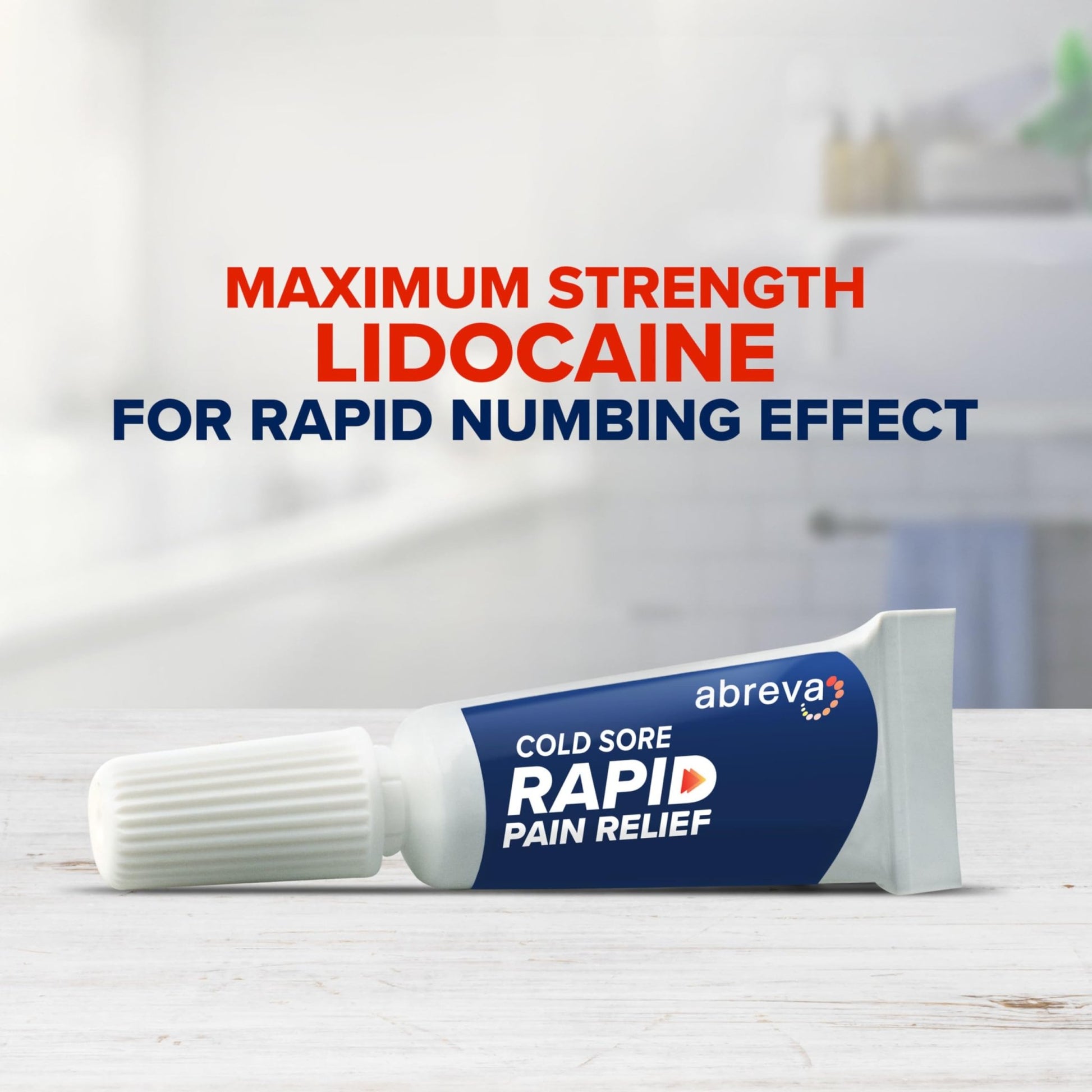 Abreva Cold Sore Treatment Rapid Pain Relief Cream - 1 Tube, 3 Grams - dailyvitalstore