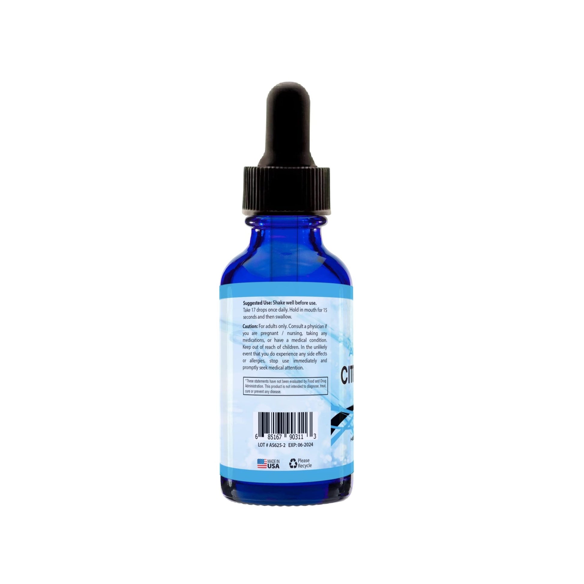 Absonutrix Citrus Bergamot Extract 500 mg, 4 Fl Oz Bottle, 200 Potent Servings, Easy-to-Consume Liquid Drops, Quick Absorption, Gluten-Free, Third-Party Tested - dailyvitalstore