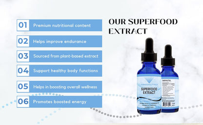 Absonutrix Superfood Extract 390 mg, 4 Oz Liquid, 302 Servings, Made in USA, Quick Absorption, Quality Potent Ingredients, Non-GMO, GMP Certified, Cruelty-Free Products - dailyvitalstore