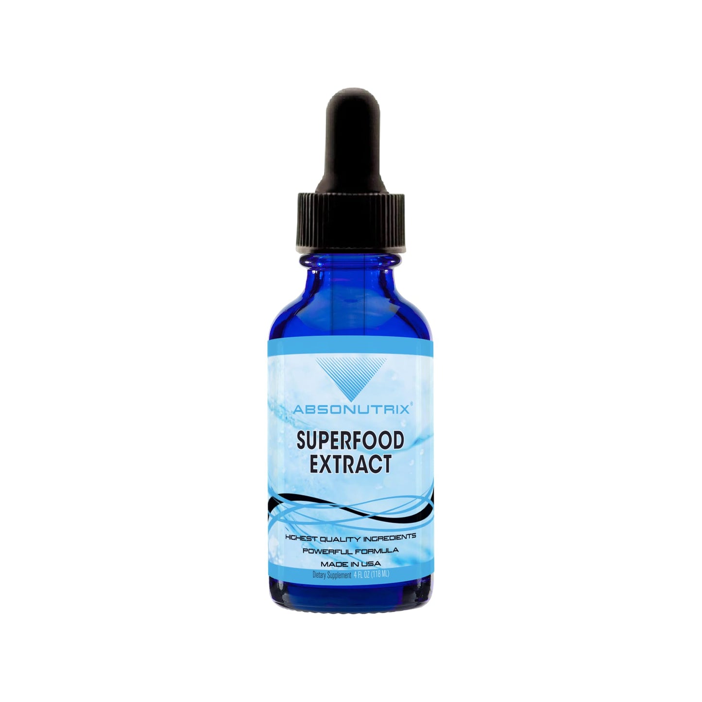 Absonutrix Superfood Extract 390 mg, 4 Oz Liquid, 302 Servings, Made in USA, Quick Absorption, Quality Potent Ingredients, Non-GMO, GMP Certified, Cruelty-Free Products - dailyvitalstore
