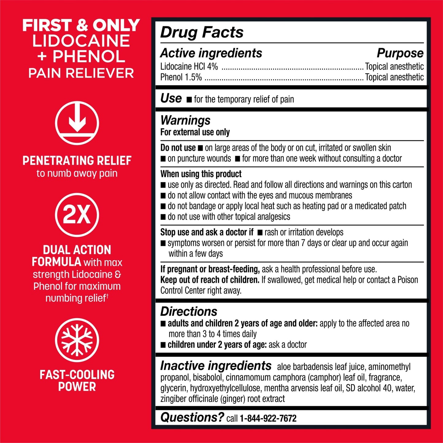 Absorbine Jr. PRO Maximum Strength Lidocaine Roll-On for Targeted Nerve and Muscle Pain Relief, 4% Lidocaine + 1.5% Phenol, Fast Acting & Long Lasting, 2.5 oz - dailyvitalstore