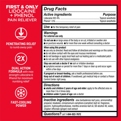 Absorbine Jr. PRO Maximum Strength Lidocaine Roll-On for Targeted Nerve and Muscle Pain Relief, 4% Lidocaine + 1.5% Phenol, Fast Acting & Long Lasting, 2.5 oz - dailyvitalstore