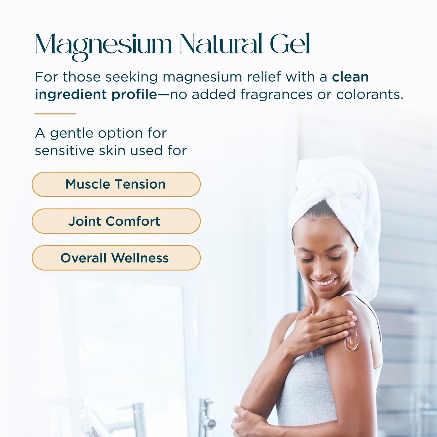 Abundant Natural Health MAG I.C. Magnesium Gel with Cucumber Stem Cells - Fast Muscle Relief, Soothing, Stingless, Safe for Sensitive Skin, Fragrance-Free, 200mL - dailyvitalstore