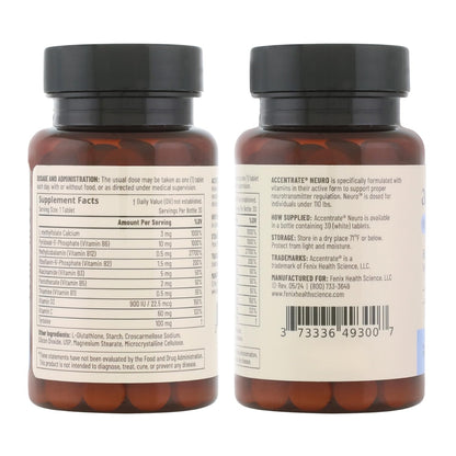 Accentrate Brain Supplement for Focus, Attention, Mood | Complete Vitamin B Complex | Brain Health | Methylated Multivitamin w/L-Methylfolate (5-MTHF), Cofactors Methyl-B12 & P5P | MTHFR Supplement - dailyvitalstore