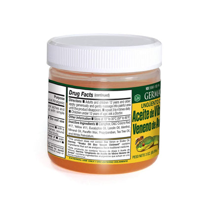 Aceite de Vibora con Veneno de Aveja 3 oz. - dailyvitalstore