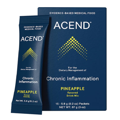 ACEND Advanced Inflammatory Support Powdered Drink Mix | Evidence-Based Polyphenols + Prebiotic Fiber + Probiotics | D3+K2, Minerals & Electrolytes | Non-GMO - dailyvitalstore