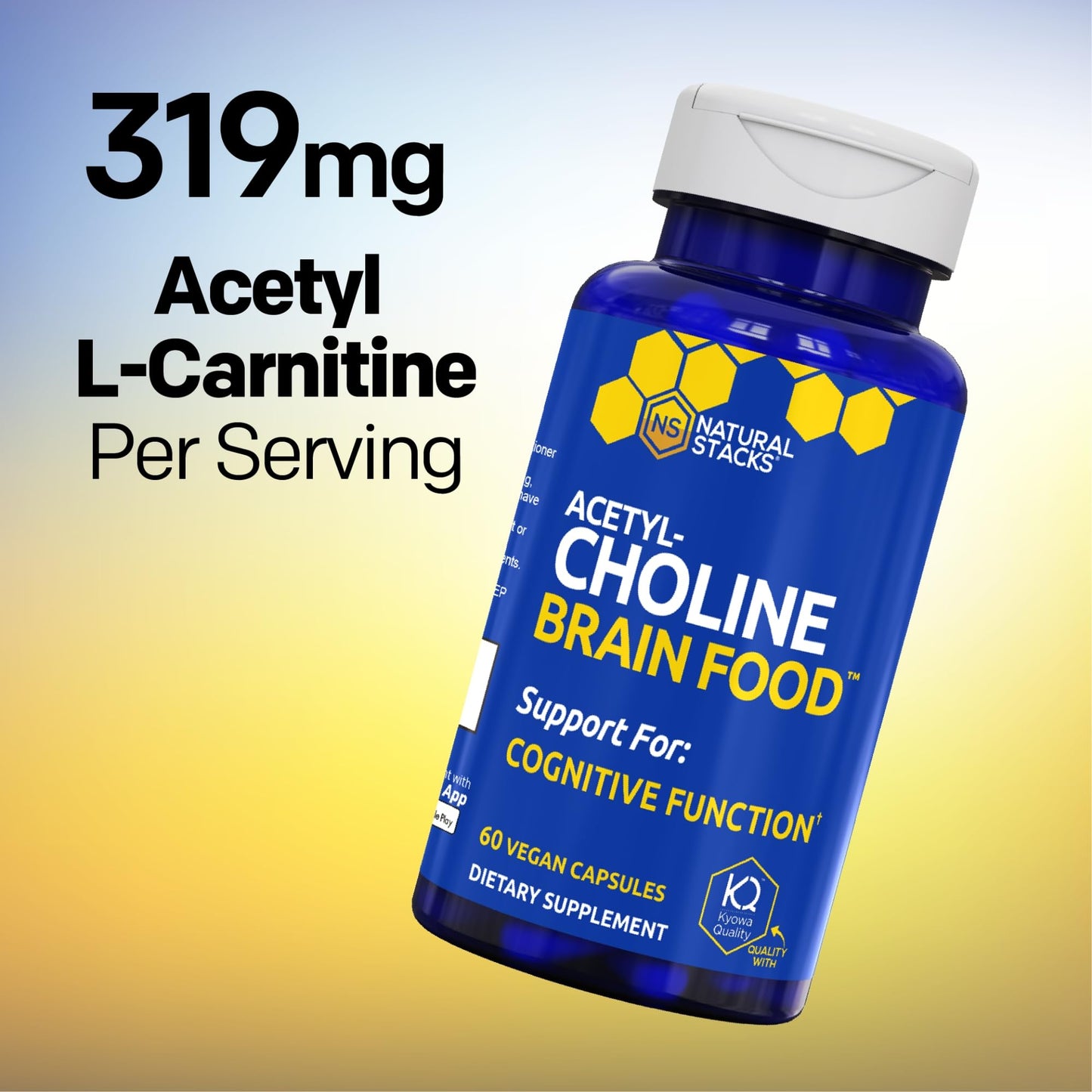 Acetylcholine Brain Food - Acetyl L-Carnitine & Alpha GPC Supplement - Supports Production of Acetylcholine - Neurotransmitter Supplement - dailyvitalstore