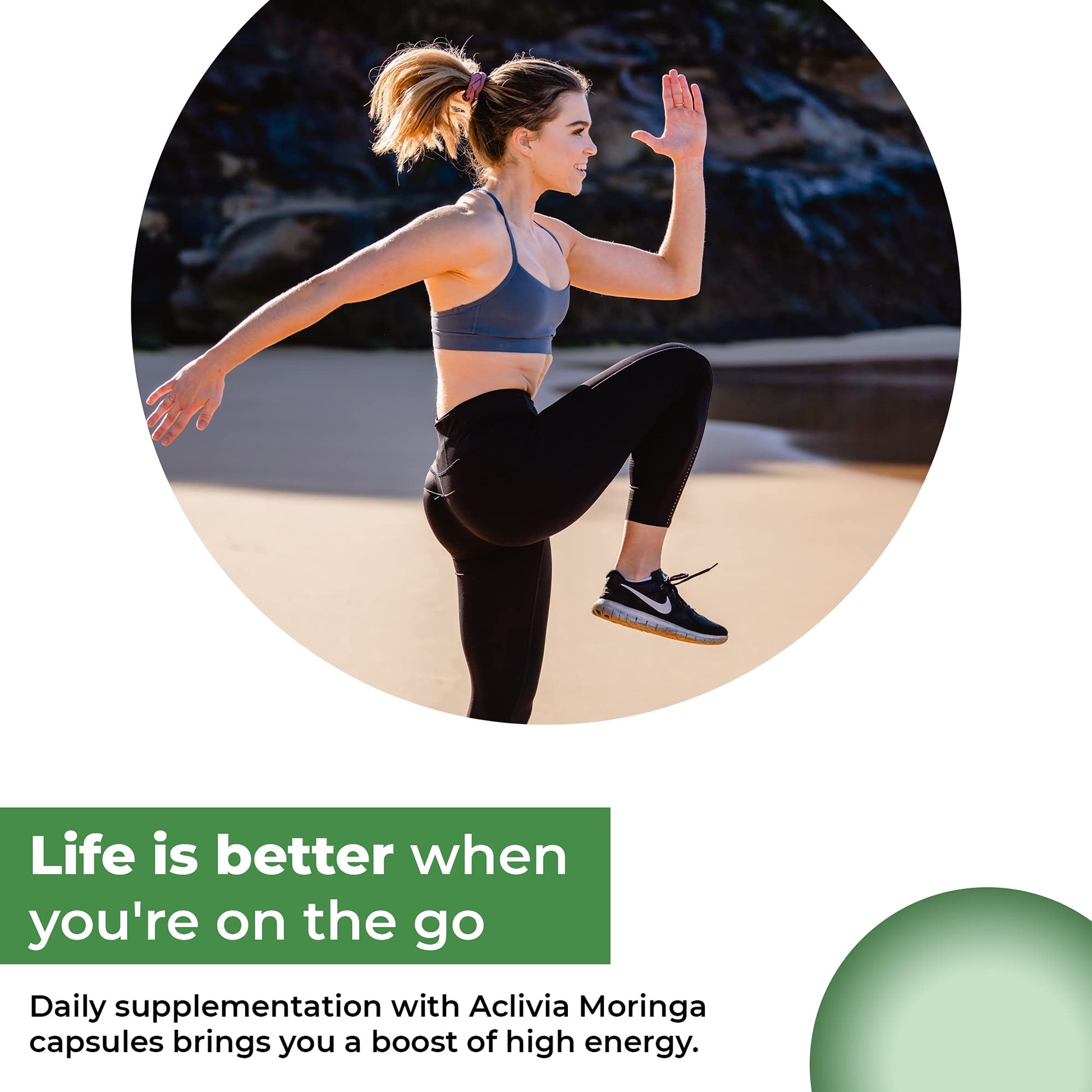 Aclivia - Moringa Complex - Maximum Strength Moringa Oleifera Leaf & Seed Supplement - Superfood Capsules with Antioxidant Properties - 5000mg - 60 Capsules - dailyvitalstore