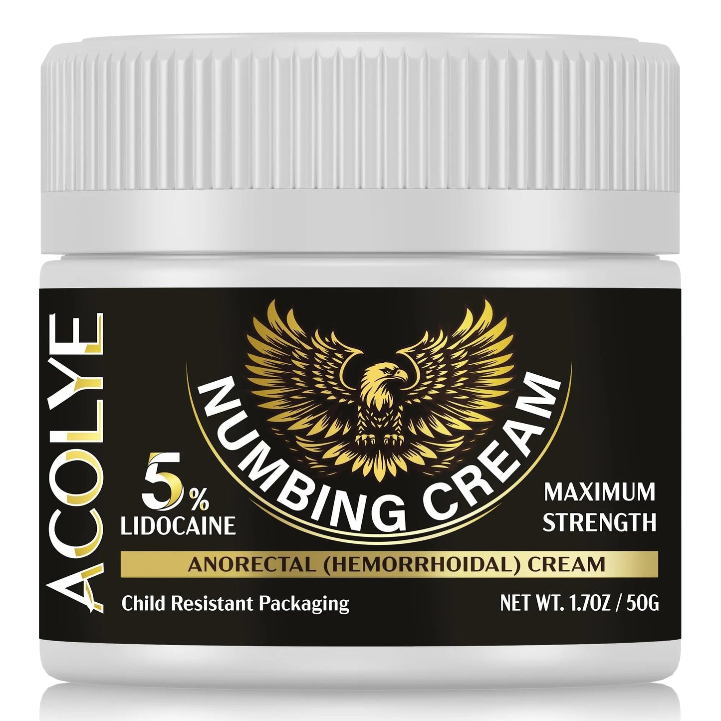 Acolye Numbing Cream Extra Strength: 5% Lidocaine Local Anesthetic- Long Lasting Extra Relief with Menthol Arnica and Emu Oil - Hemorrhoid Cream - dailyvitalstore