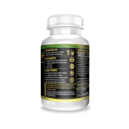 Actif Advanced Immune Support with 10+ Factors for Immunity Booster - 100% Natural, Non-GMO, 60 count - dailyvitalstore