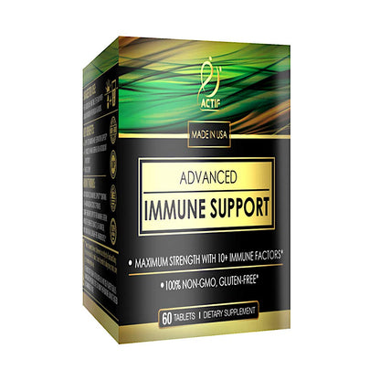 Actif Advanced Immune Support with 10+ Factors for Immunity Booster - 100% Natural, Non-GMO, 60 count - dailyvitalstore