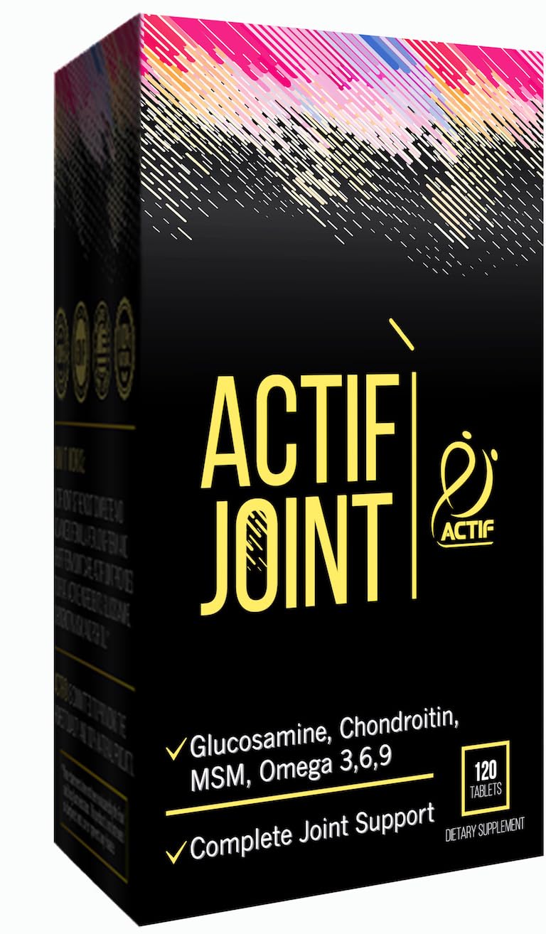 Actif Joint 4-in-1 Fast Relief Maximum Strength, Clinical Formula, 120ct, Made in USA - dailyvitalstore