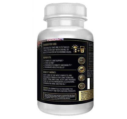 Actif Joint 4-in-1 Fast Relief Maximum Strength, Clinical Formula, 120ct, Made in USA - dailyvitalstore