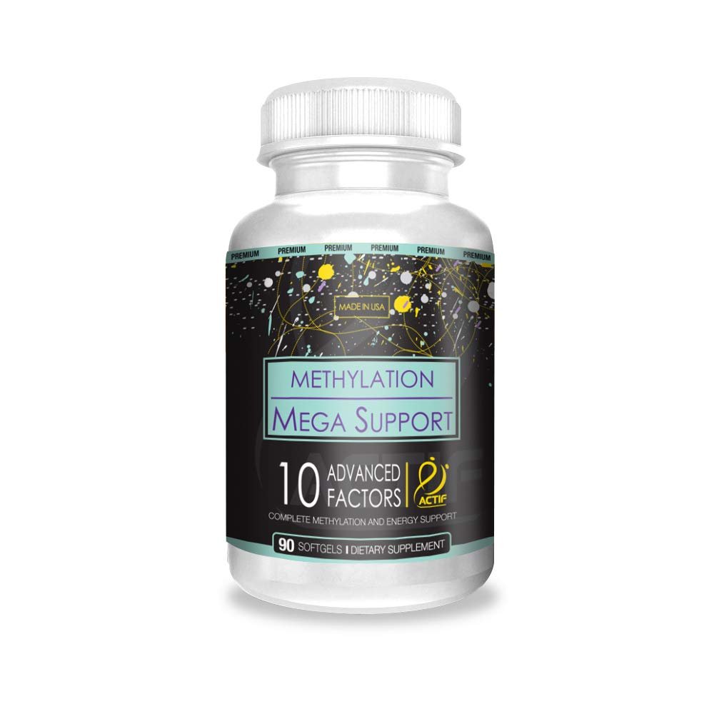 ACTIF Methylation Mega Support with 10 Advanced Factors and Organic Folate – 100% Natural, Non-GMO, 90 Count - dailyvitalstore