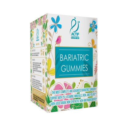 ACTIF Organic Bariatric Gummies with 25+ Organic Vitamins and Minerals for Bariatric Surgery Gastric Bypass Surgery, Advanced Formula - 90 Count - dailyvitalstore