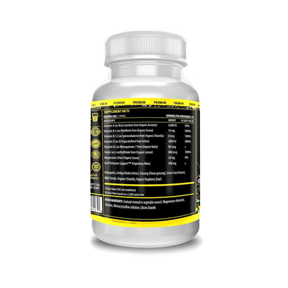 ACTIF Telomere Mega Support with 10+ Factors, Non-GMO, Telomerase and DNA Supplement for Energy, Memory and Anti-Aging, Made in USA, 60 Count - dailyvitalstore