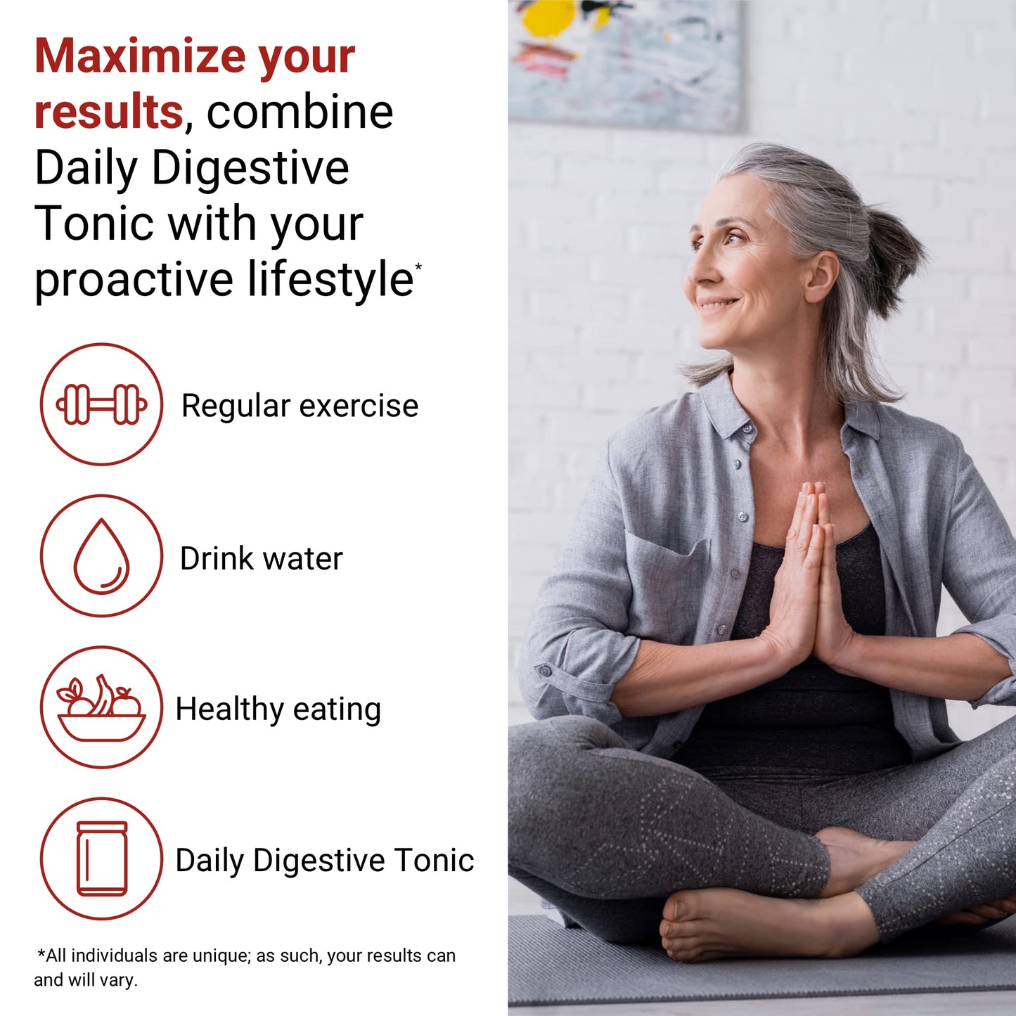 ACTIVATEDYOU Daily Digestive Tonic Kombucha - Support Healthy Digestion & Youthful, Long-Lasting Energy- Prebiotic Fiber, Probiotics, Postbiotics, Vitamin C, Berry Lemonade Flavor (30 Servings) - dailyvitalstore
