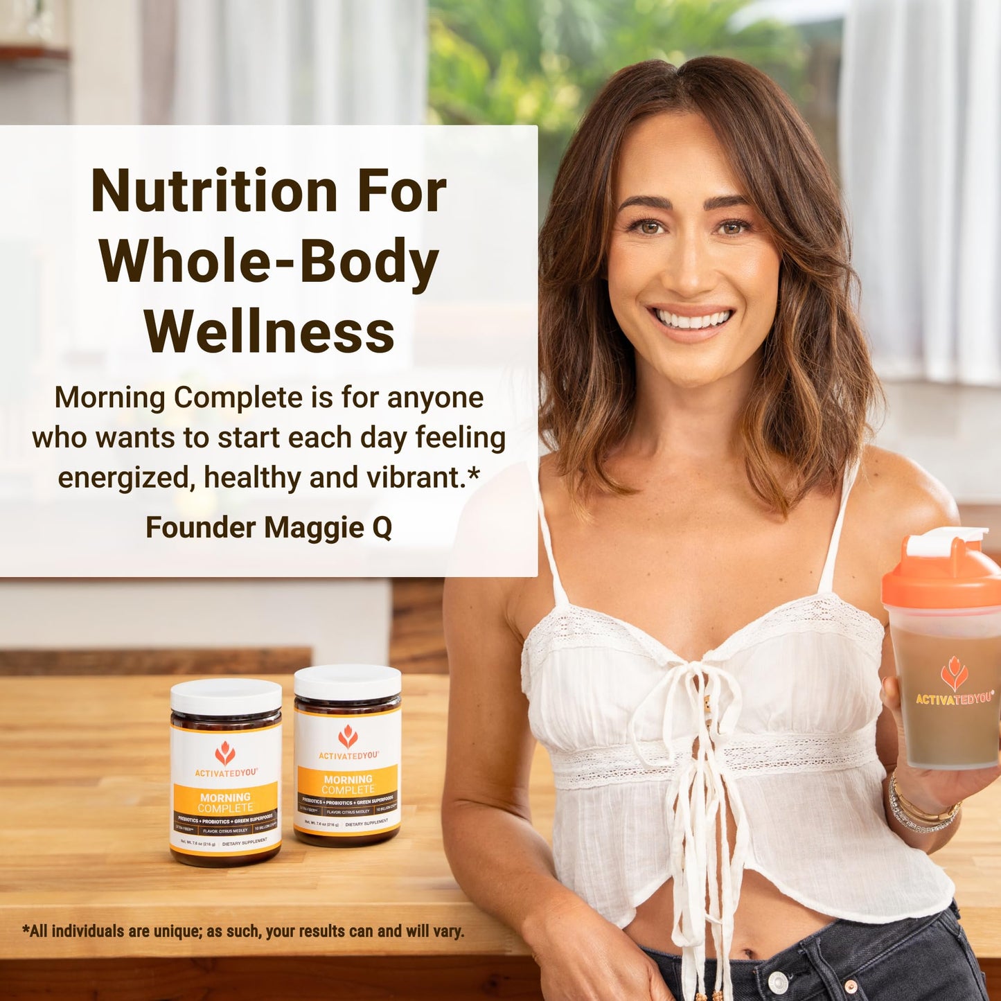 ACTIVATEDYOU Morning Complete Daily Wellness Greens Superfood Drink Mix for Gut Health w/Prebiotics, Probiotics, Antioxidants, Green Superfoods, 10 Billion CFUs, 30 Servings (Citrus) - dailyvitalstore