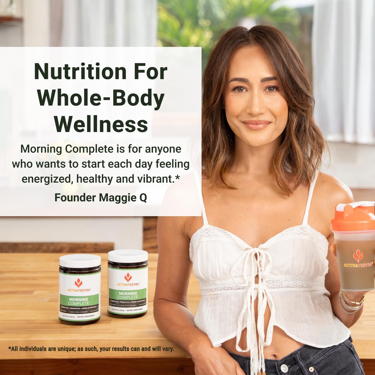 ACTIVATEDYOU Morning Complete Daily Wellness Greens Superfood Drink Mix for Gut Health w/Prebiotics, Probiotics, Antioxidants, Green Superfoods, - dailyvitalstore