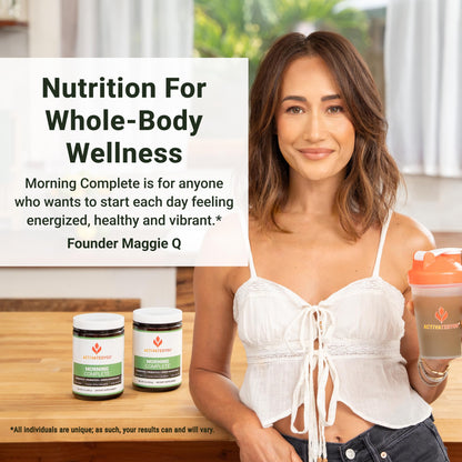 ACTIVATEDYOU Morning Complete Daily Wellness Greens Superfood Drink Mix for Gut Health w/Prebiotics, Probiotics, Antioxidants, Green Superfoods, - dailyvitalstore