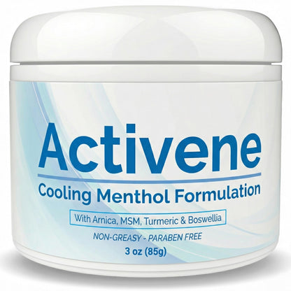 Activene Pain Relief Cream - Anti Inflammatory formulation with Powerful Arnica, Menthol & MSM for Joints, Tendons & Muscles. Chosen by Sufferers of Arthritis, Knee, Shoulder, Neck, Back & Other Pains - dailyvitalstore