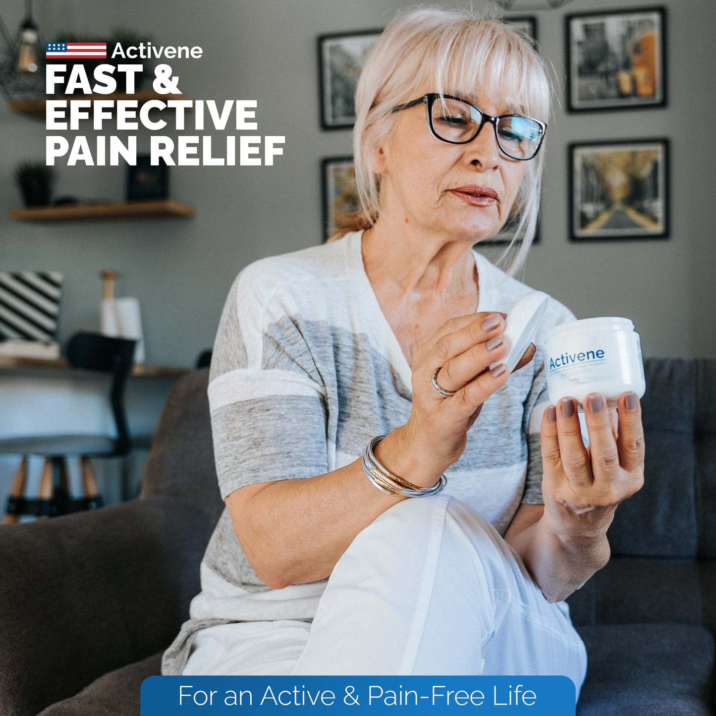 Activene Pain Relief Cream - Anti Inflammatory formulation with Powerful Arnica, Menthol & MSM for Joints, Tendons & Muscles. Chosen by Sufferers of Arthritis, Knee, Shoulder, Neck, Back & Other Pains - dailyvitalstore