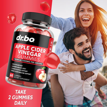 ACV Apple Cider Vinegar Gummies - Natural Support for Advanced Weight Loss, Detox, Cleansing, Digestion Plus Gut Health - ACV Gummies Supplements with 1000MG Apple Cider - dailyvitalstore