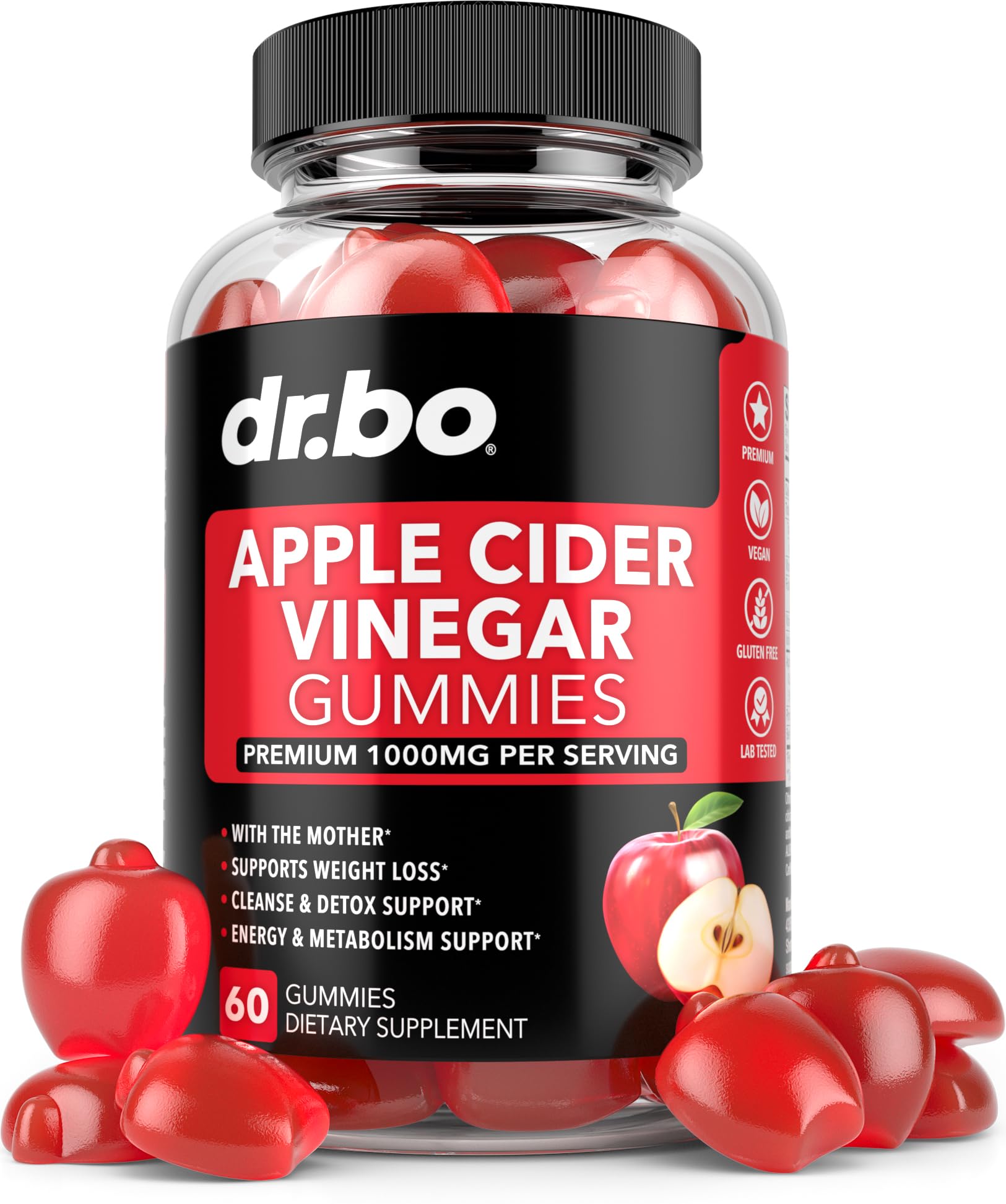 ACV Apple Cider Vinegar Gummies - Natural Support for Advanced Weight Loss, Detox, Cleansing, Digestion Plus Gut Health - ACV Gummies Supplements with 1000MG Apple Cider - dailyvitalstore