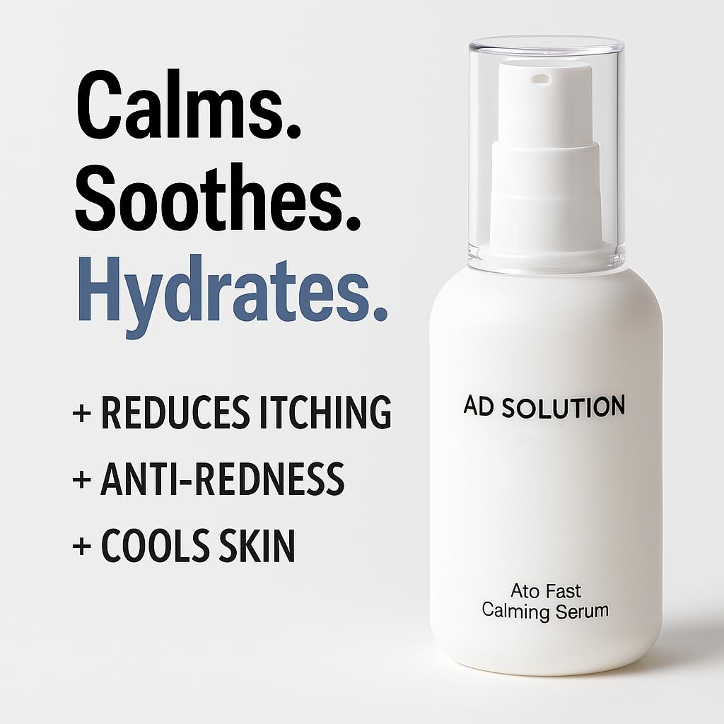 AD SOLUTION Ato Fast Calming Serum for Sensitive & Eczema-Prone Skin Instant Relief from Itch, Redness & Flare-Ups - dailyvitalstore