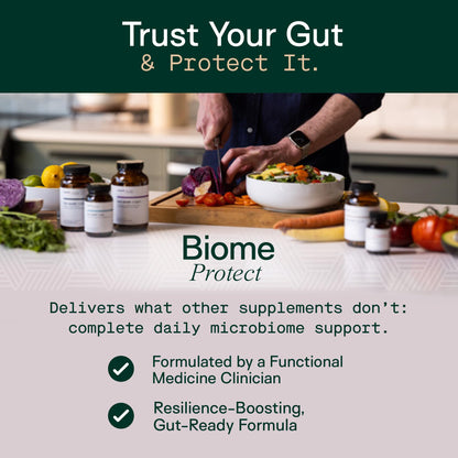 Adapt Naturals 4-in-1 Biome Protect Prebiotics, Probiotics Supplement Postbiotics & Polyphenols for Microbiome, Gut Health & Defense for Women & Men, 30 Day Supply - dailyvitalstore