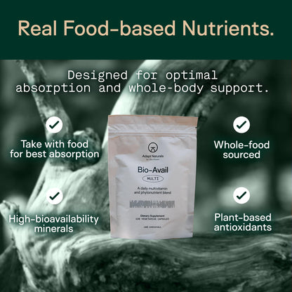 Adapt Naturals Multivitamin for Women & Men, Bioavailable Easy-to-Absorb Multivitamin Daily Supplement with Biotin, Niacin, Vitamin A, B, C, D, E, K1, Zinc, Magnesium - Immune Support - 30 Day Supply - dailyvitalstore