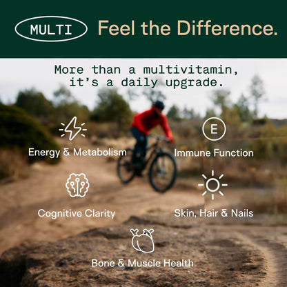 Adapt Naturals Multivitamin for Women & Men, Bioavailable Easy-to-Absorb Multivitamin Daily Supplement with Biotin, Niacin, Vitamin A, B, C, D, E, K1, Zinc, Magnesium - Immune Support - 30 Day Supply - dailyvitalstore