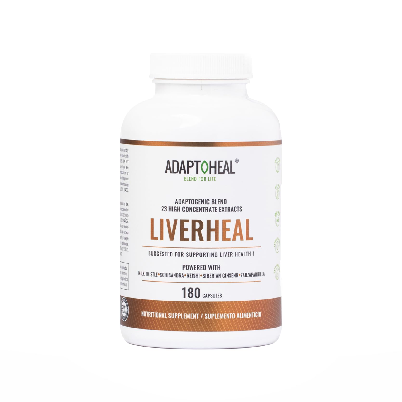 ADAPTOHEAL Milk Thistle, Turmeric and Astragalus Complex – Liverheal Herbal Liver Cleanse and Detox Formula with Artichoke and Schisandra Extracts – High-Potency Plant Blend (180 Capsules) - dailyvitalstore