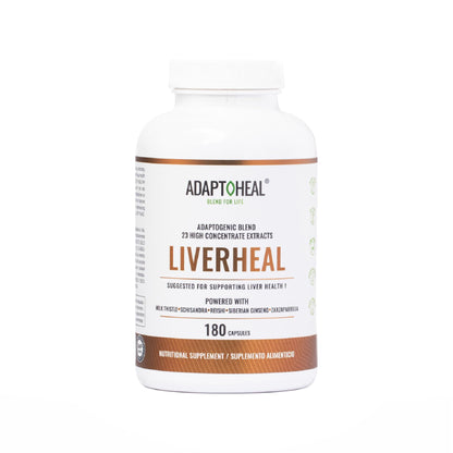 ADAPTOHEAL Milk Thistle, Turmeric and Astragalus Complex – Liverheal Herbal Liver Cleanse and Detox Formula with Artichoke and Schisandra Extracts – High-Potency Plant Blend (180 Capsules) - dailyvitalstore