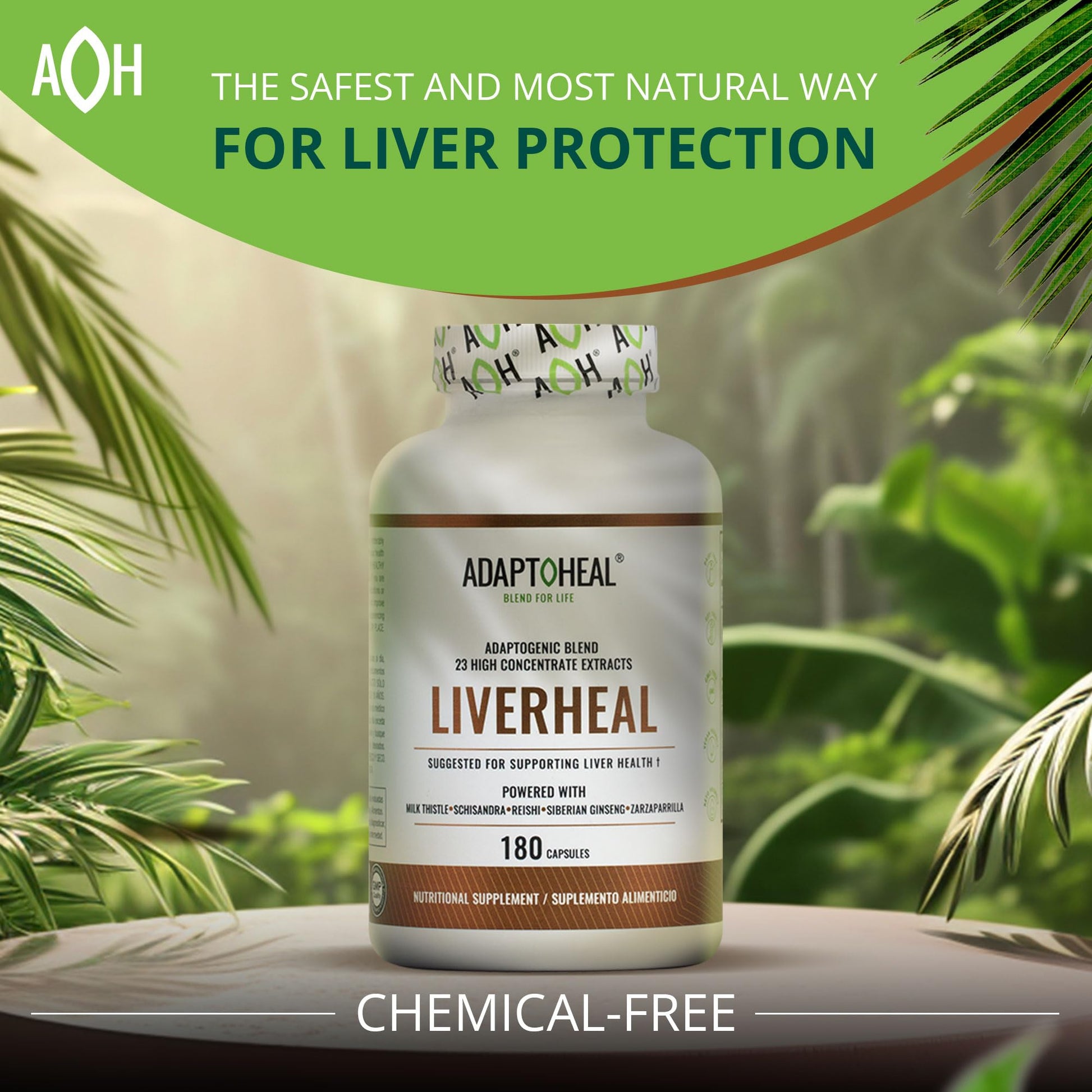 ADAPTOHEAL Milk Thistle, Turmeric and Astragalus Complex – Liverheal Herbal Liver Cleanse and Detox Formula with Artichoke and Schisandra Extracts – High-Potency Plant Blend (180 Capsules) - dailyvitalstore