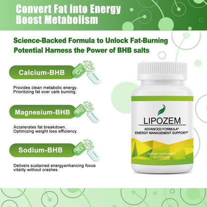 Advanced BHB Supplements, Support Natural Weight Management, Third-Party Tested, Vegan, Gluten Free, Non GMO, 60 Capsules - dailyvitalstore