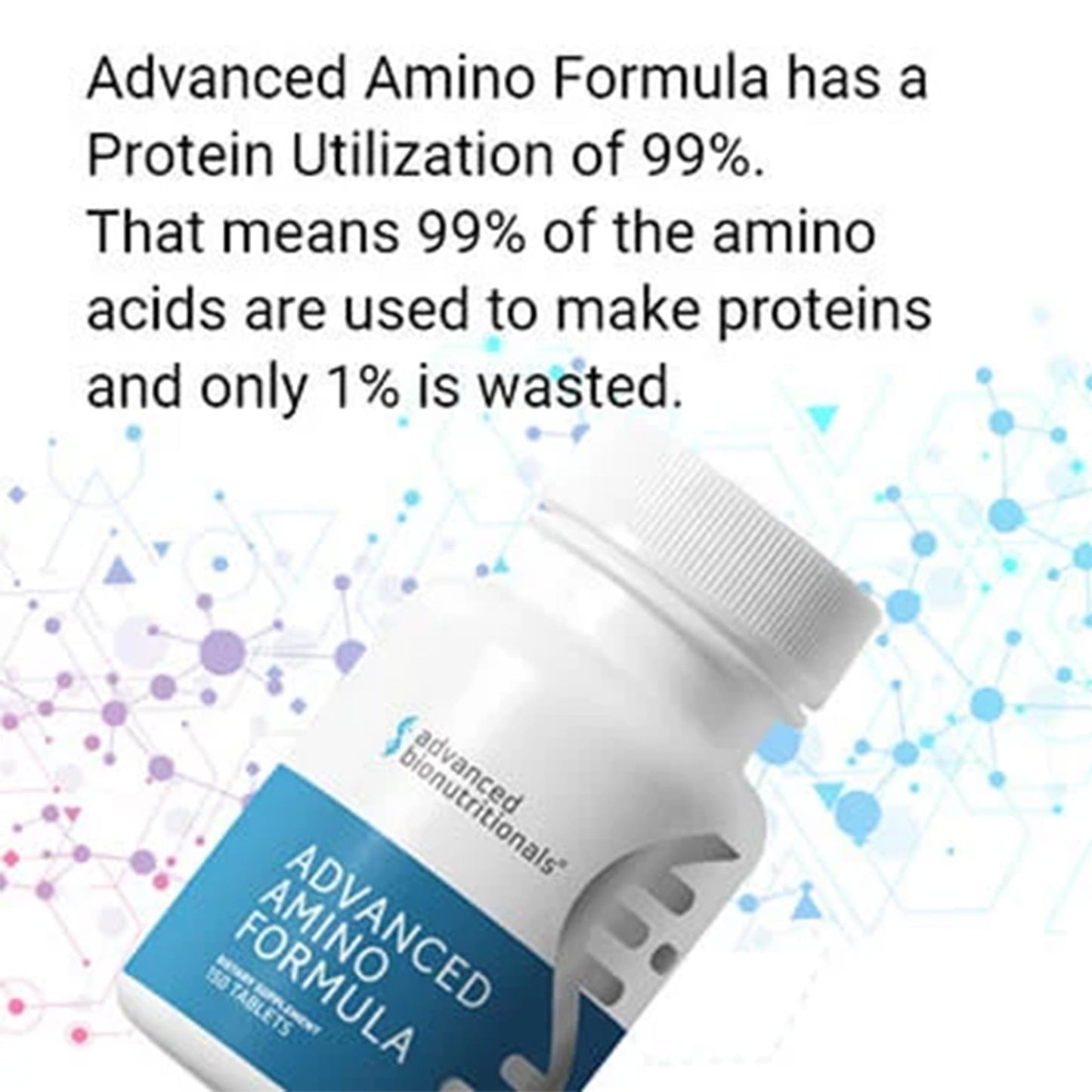 Advanced Bionutritionals – Advanced Amino Formula Tablets, Amino Acid Supplement, Build Muscle, Post Workout Recovery, Energy, Stamina, Non-GMO, - dailyvitalstore
