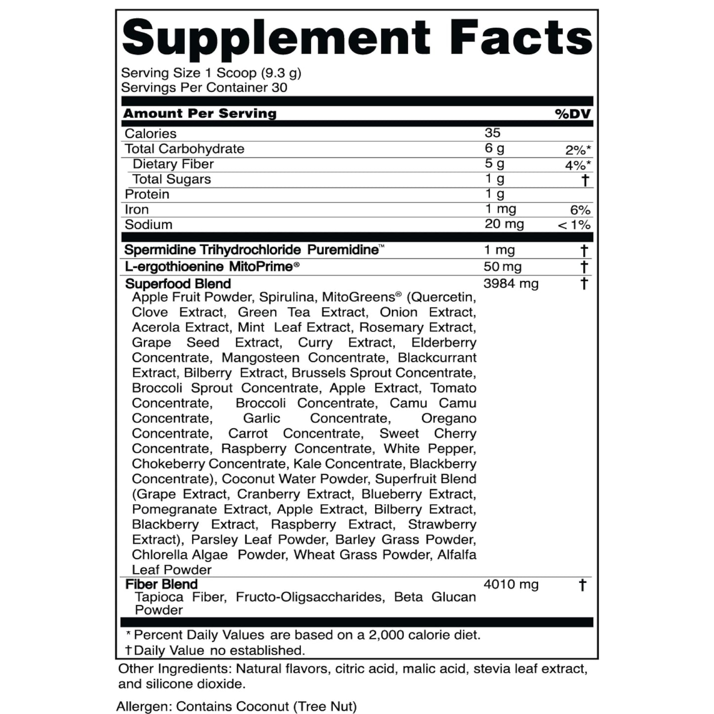 Advanced Bionutritionals Pep Tonic Powdered Superfood Formula 50 Fruits, Vegetables, Herbs, and Superfoods - Vegan, Vegetarian - 9.84 OZ - 279 g - dailyvitalstore