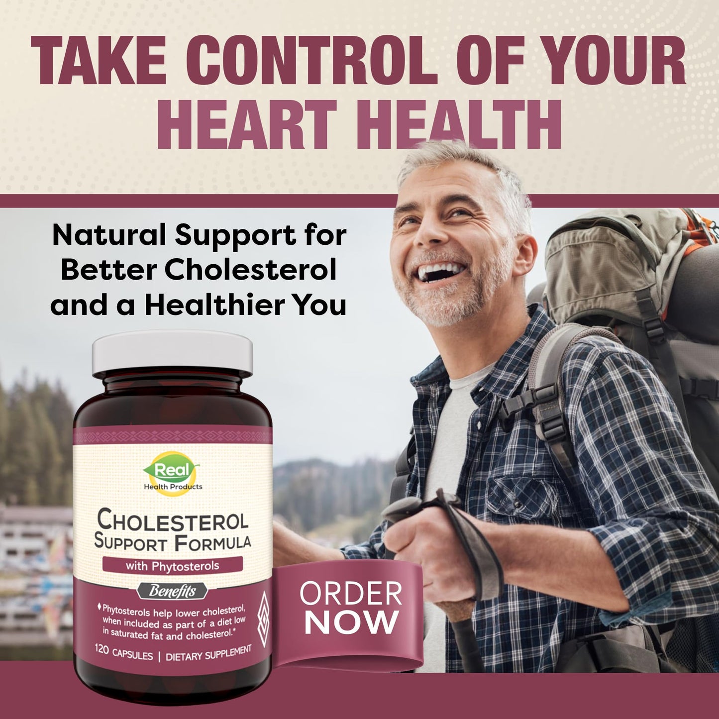 Advanced Cholesterol Health Complex with Plant Sterols. Cholesterol & Lipid Support Supplement for Healthy Heart & Cholesterol Levels for Men & Women. 120 Capsules - dailyvitalstore