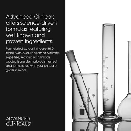 Advanced Clinicals Brightening Vitamin C Serum For Face With Glycolic Acid + Lactic Acid | Vitamin C Eye Serum Face Moisturizer For Improving - dailyvitalstore
