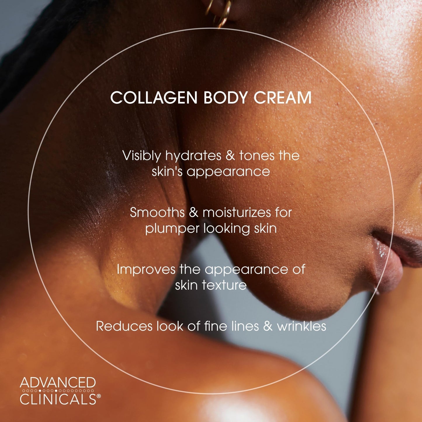 Advanced Clinicals Collagen Cream Body Lotion & Face Moisturizer W/Vitamin E | Skincare Moisturizing Collagen Lotion For Women, Men, Hand, & Neck Improves Look Of Crepey Skin & Uneven Dry Skin, 2pc - dailyvitalstore