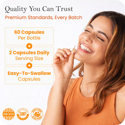 Advanced Glutathione Complex 500mg – with Fucoidan & Vitamin C – Antioxidant Support for Skin Glow, Detox & Immune Health – Non-GMO, Made in USA (60 Capsules) - dailyvitalstore
