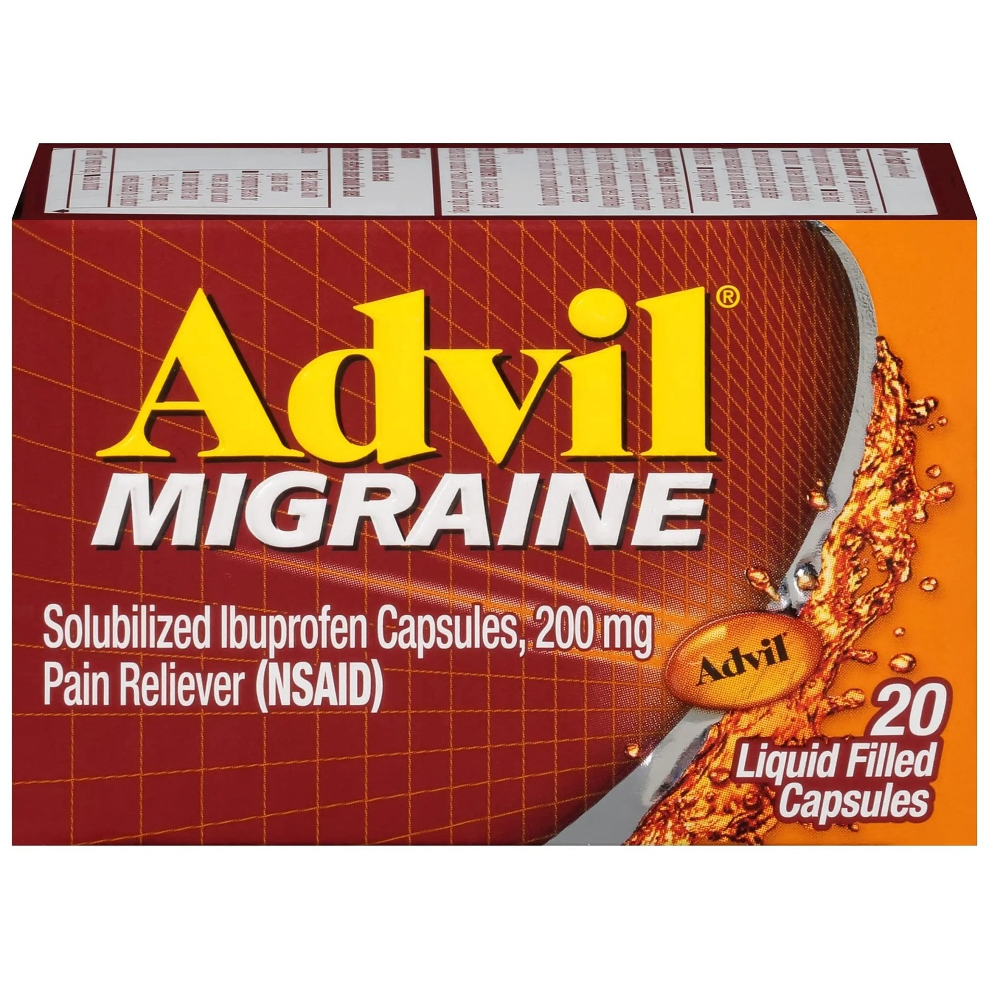 Advil 200 mg Liquid Filled Capsules 20 ea - dailyvitalstore