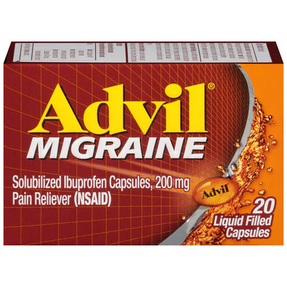 Advil 200 mg Liquid Filled Capsules 20 ea - dailyvitalstore