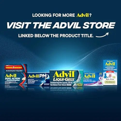 Advil Dual Action Back Pain Caplets Delivers 125mg Ibuprofen and 250mg Acetaminophen Per Dose for 8 Hours of Back Pain Relief - 144 Count - dailyvitalstore