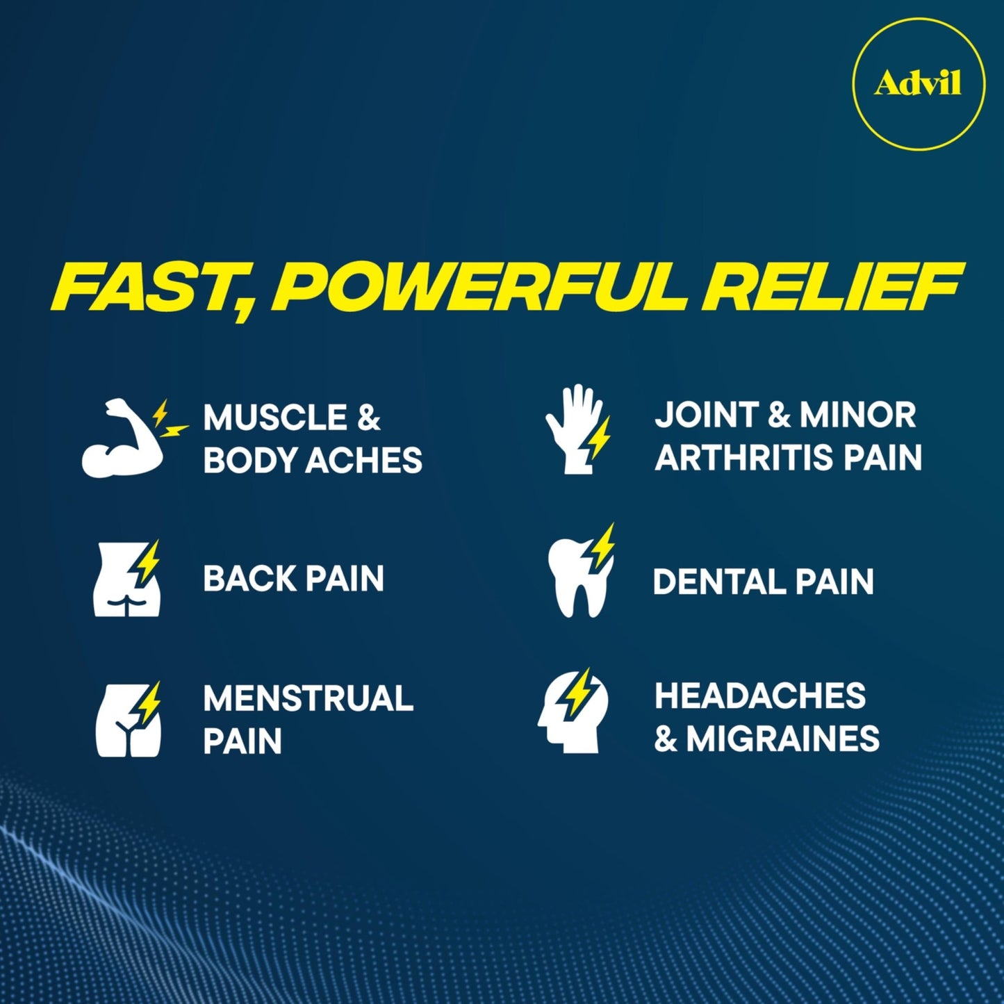 Advil Dual Action Coated Caplets with Acetaminophen, 250 Mg Ibuprofen and 500 Mg Acetaminophen Per Dose (2 Dose Equivalent) for 8 Hour Pain Relief - 2 Count x 50 - dailyvitalstore