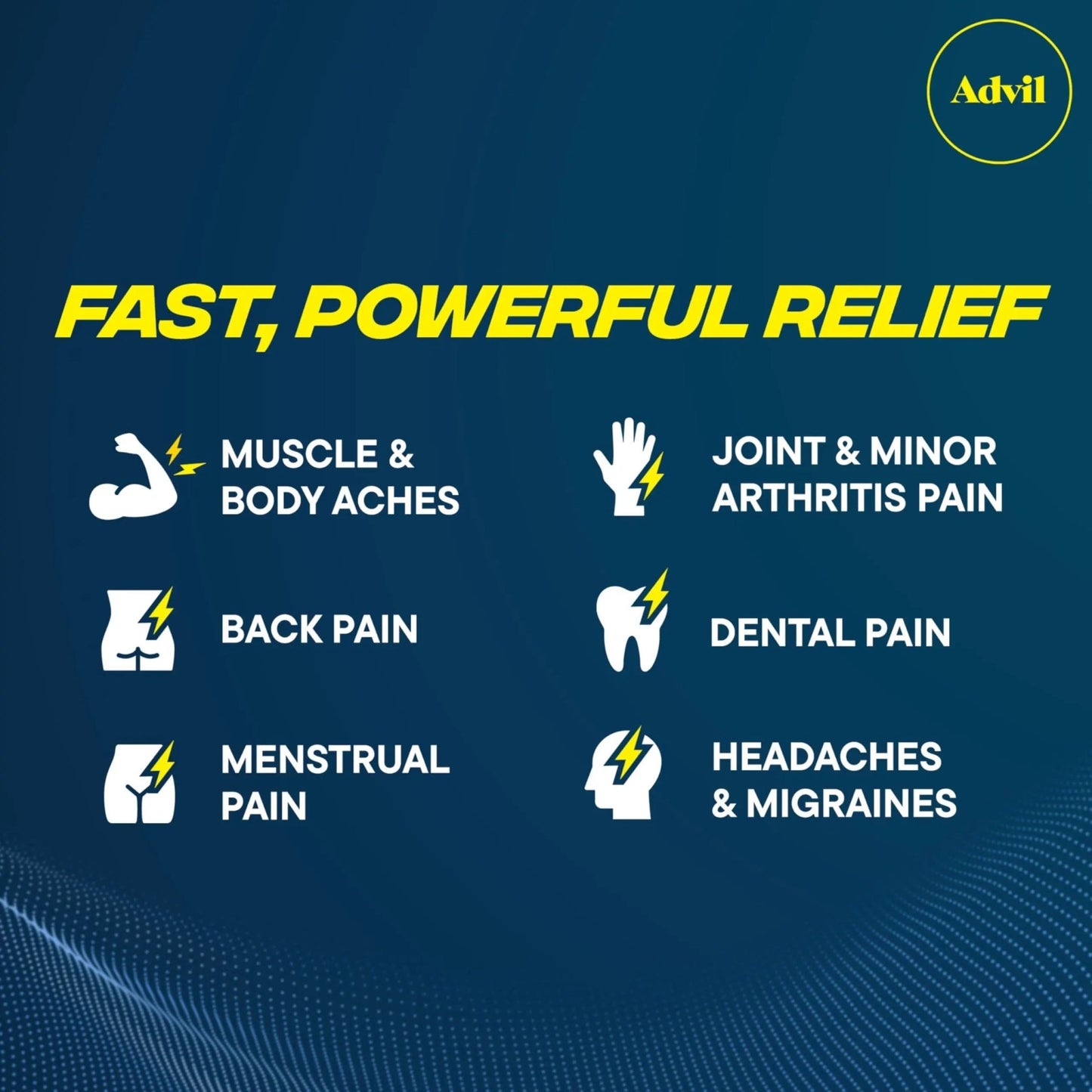 Advil Dual Action Coated Caplets with Acetaminophen, 250 Mg Ibuprofen and 500 Mg Acetaminophen Per Dose (2 Dose Equivalent) for 8 Hour Pain Relief - 72 Count - dailyvitalstore