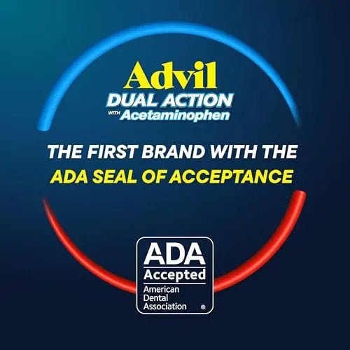 Advil Dual Action With Acetaminophen And Ibuprofen (2 Dose Equivalent) For 8 Hour Pain Relief, Coated 144 Ct Caplets And 2 Ct. Sample Of Advil PM - dailyvitalstore